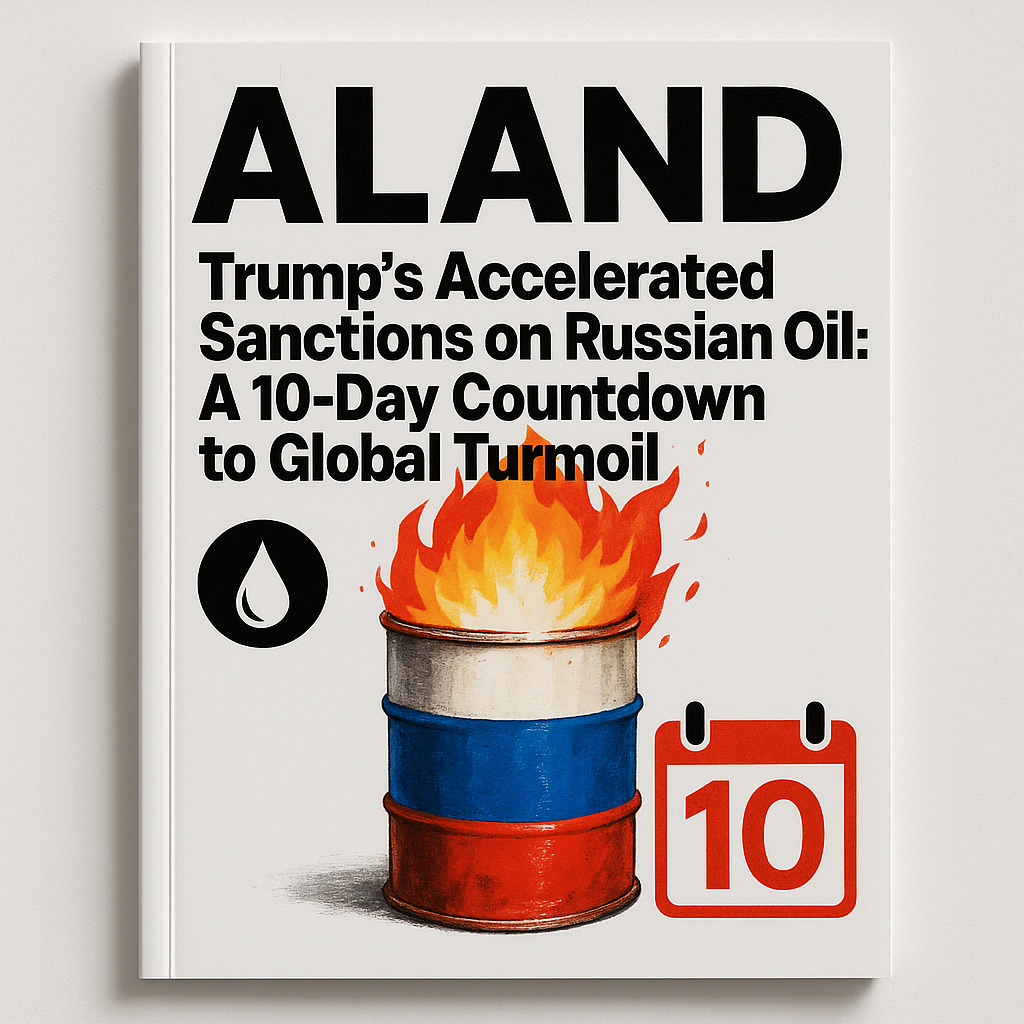  ALAND Magazine Cover - Trump’s Accelerated Sanctions on Russian Oil